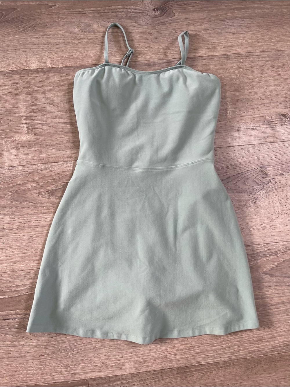 Alo Light Sage Spaghetti Strap Mini Dress - Women perfect condition